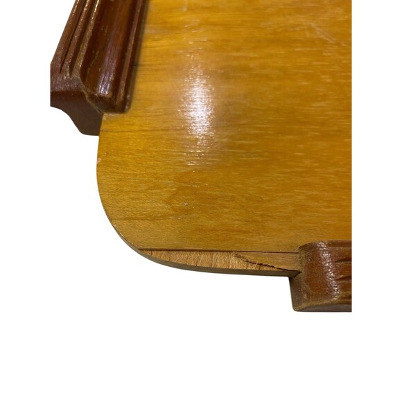 VTG 1950’s Rio Grande Ware Hand Painted Wooden Serving Tray w/Handles *READ - Picture 3 of 11